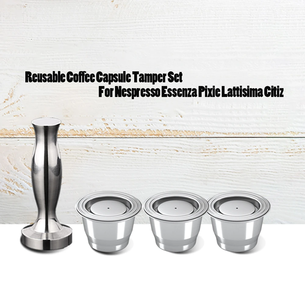 Многоразовые капсулы Nespresso из нержавеющей стали многоразовые 2 в 1 использование