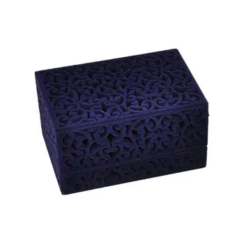 

Ring Box Hollow Flocking Ring Holder Wedding Ring Organizer Engagement Gift Case