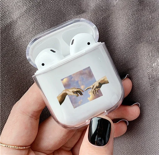 Модный чехол с забавным рисунком для Apple Airpods Pro, Роскошный прозрачный защитный чехол для наушников с Bluetooth для air pods 3, Жесткий Чехол - Цвет: Style 2