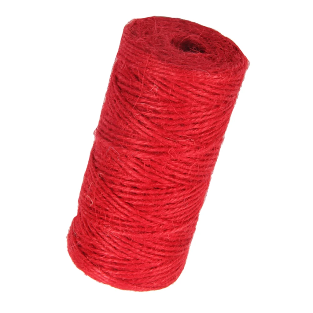 1Roll of 328ft  Jute Cord String Durable Gift Wrapping Twine Rope Arts Crafts DIY Accessory
