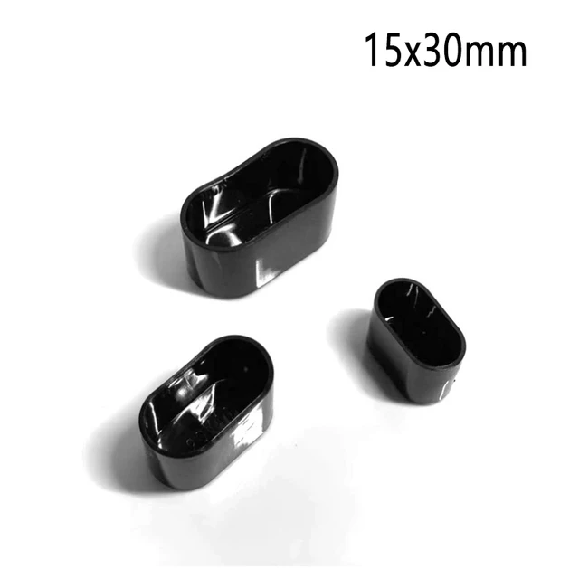 Oval Pipe hole Plug silicone chair leg cap Sock table foot Dust cover anti slip Furniture Leveling Feet Floor Protector Pad10pcs B 15X30MM