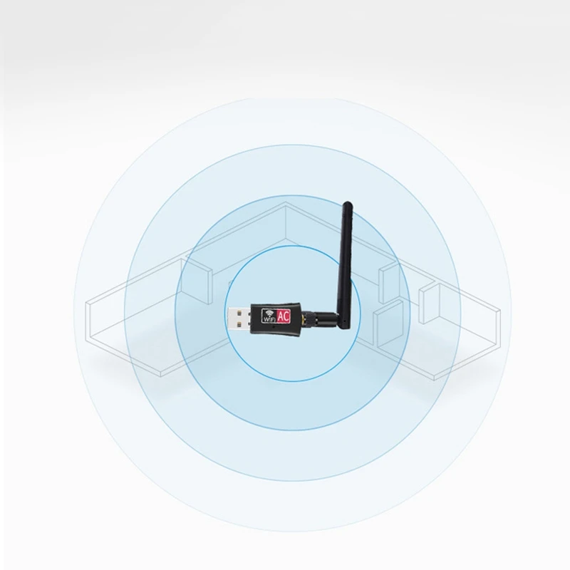 Горячая-беспроводной USB Wifi адаптер 600 Мбит/с двухдиапазонный 2,4/5 ГГц беспроводной Usb Wifi сетевой адаптер с антенной 802.11B/N/G/Ac