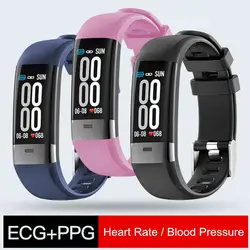 LYKRY ECG Смарт часы PPG монитор сердечного ритма кровяное давление шагов фитнес-трекер Smartwatch спортивный ремешок для ios android