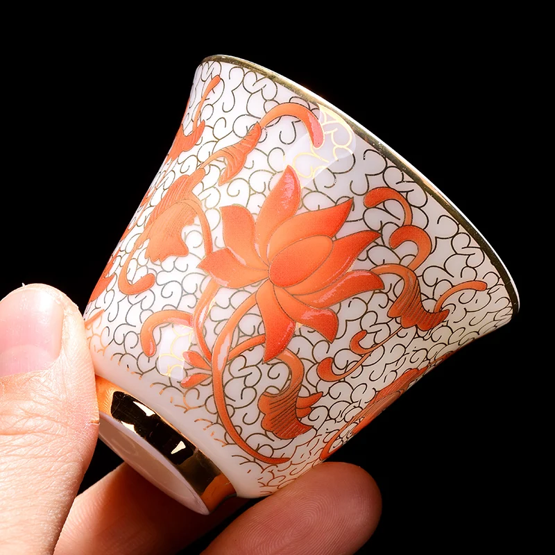 Чашки и блюдца набор блюдца Цзиндэчжэнь tazas de ceramica creativas Хризантема чай украшения дома аксессуары