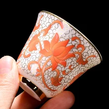 Чашки и блюдца набор блюдца Цзиндэчжэнь tazas de ceramica creativas Хризантема чай украшения дома аксессуары