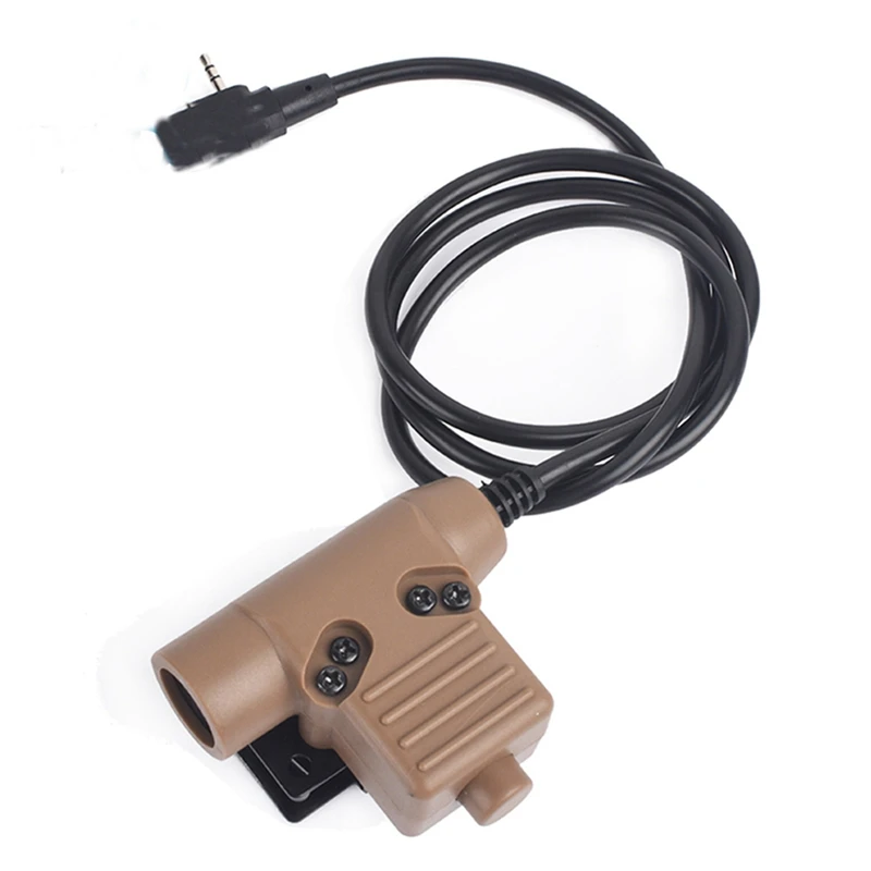 Страйкбол наушники U94 PTT для KENWOOD/Midland Walkie Talkie BaoFeng UV-82 радио адаптер Push to Talk Softair гарнитура DE WZ113