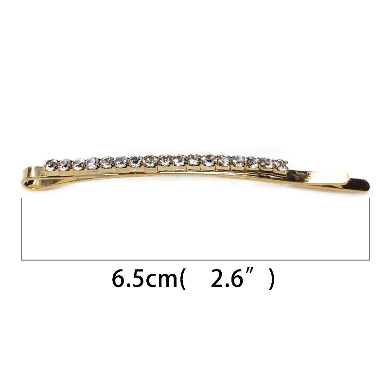 1/12 pcs Rhinestones Hair Clip Women Hair Accessories Crystal Clips Girls Barrette pins Jewelry