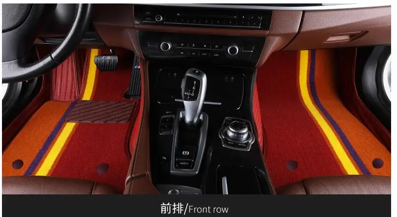Двухслойные пользовательские автомобильные коврики для HONDA логотип HONDA Accord Fit Crosstour CR-V UR-V XR-V CRZ INSPIRE Civic Odyssey JADE авто