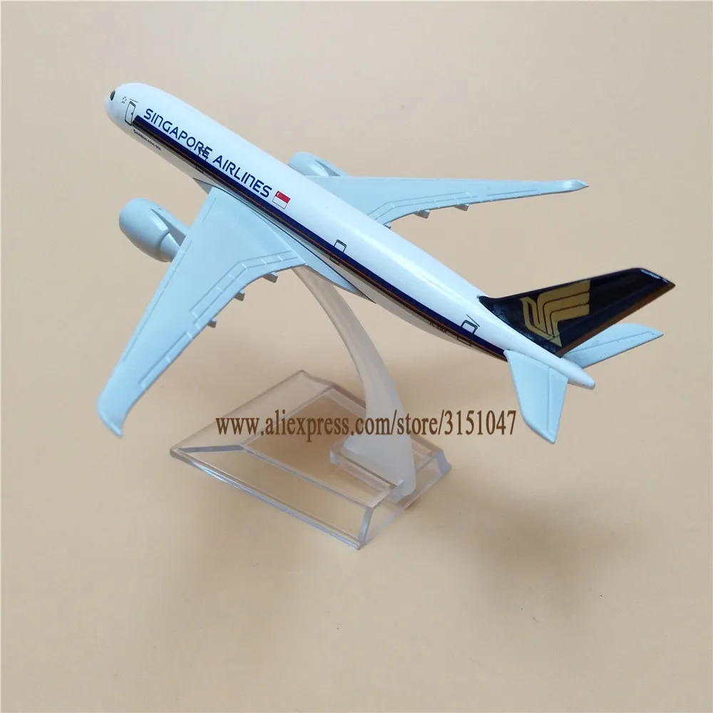 Новинка 16 см Air Singapore Airlines Airbus A350 350 модель самолета сплав Металл литье под