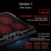 COOLCOLD 17inch Gaming Laptop Cooler Six Fan Led Screen Two USB Port 2600RPM Laptop Cooling Pad Notebook Stand for Laptop ► Photo 2/6