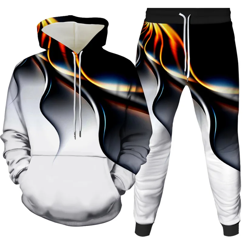

3D New Hoodie Men / Female Sweatshirt Customized Colorful Gradient Hoodie Men's Solid Color Hooded Boy / Girl Rainbow Suit