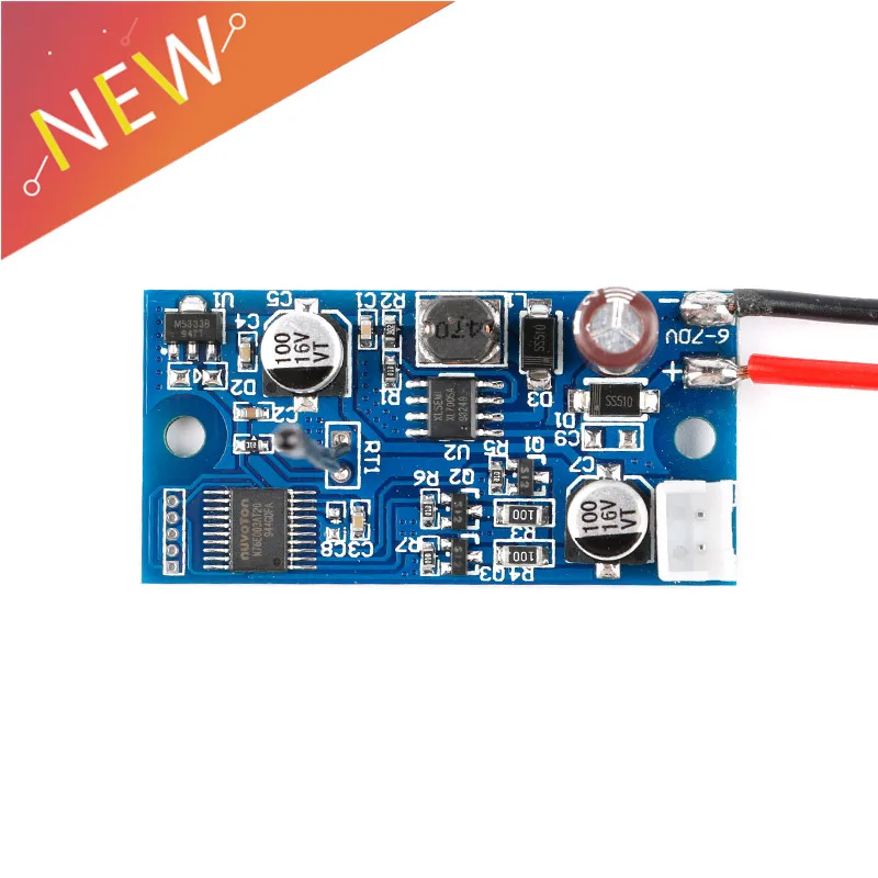 DC Motor Speed Controller Motor Speed Controller Electric Motor Speed Controller Fan Speed Controller DC 6V-70V Cooling Fan Intelligent Temperature Control Module Chassis Heatsink Cooling Motor Speed Controller For Computer PC