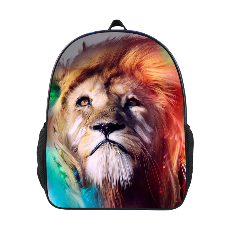 

Backpack Anime Cartoon Paint Children's Bags Nylon Waterproof Burden Relieving String Clip Cartoon Bag