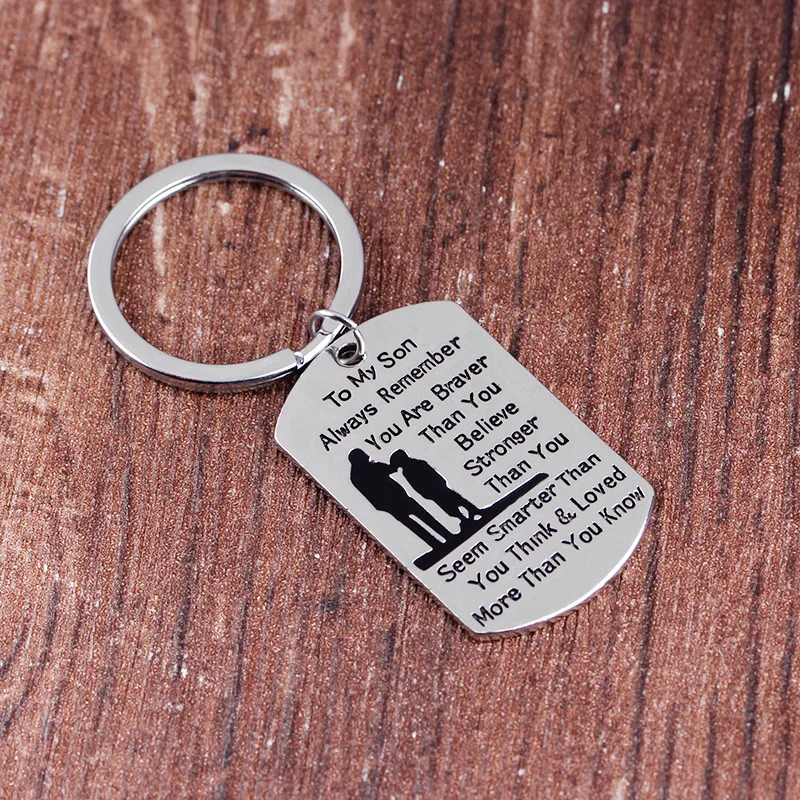 

Wish New Style tomyson Cool English Lettering Keychain Father's Day Lettering Gift Accessories Yiwu