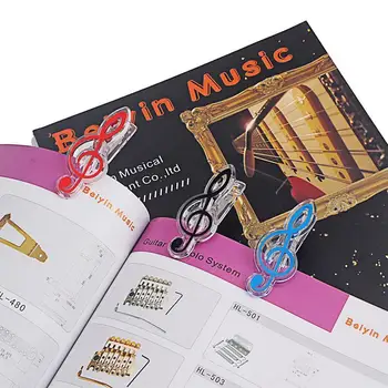 

Musical Book Note Clip Plastic Piano Music Book Page Clef Clip Treble Clip Music Accessories D4K4