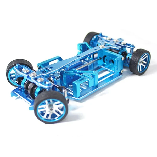 

1/28 Mini-Q Metal RC Car Frame Upgrade Parts with Differential Tire