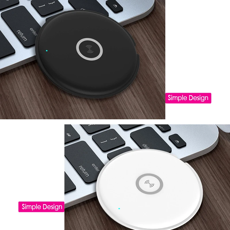 

Fast QI Standard 10w/ 7.5w Quick Charge Wireless Smart Charger Safety for Apple X 8 Samsung Series