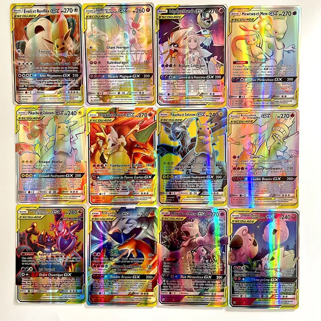 50/100pcs French Pokemon Card Charizard Pikachu Pokeball Cartas