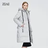 ZIAI 2022 winter women parka long beige female jacket S-3XL windproof fashion coat for office lady in stock ZR-3599 ► Photo 3/6