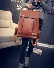 

Women's Backpack Retro shoulder bag Black leather Mini Small cute girl Bag for Designer 2020 Motorcycle Travel Diaper Handbag