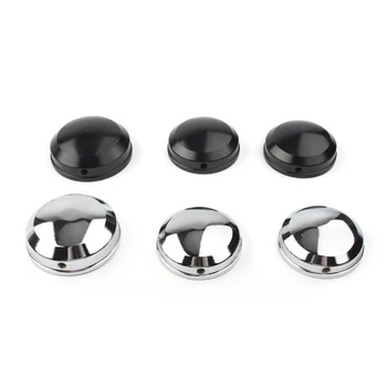 

3x Motorcycle Upper Fork Stem Nut Cover for Harley FLSTC FLSTF FXD FLS FLSS FLSTF FLSTFB FLSTFBS FLSTN FXDL XL 883 1200 Black