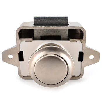 

10Pcs Camper Car Push Lock 26Mm Rv Caravan Boat Motor Home Cabinet Drawer Latch Button Locks for Furniture Hardware
