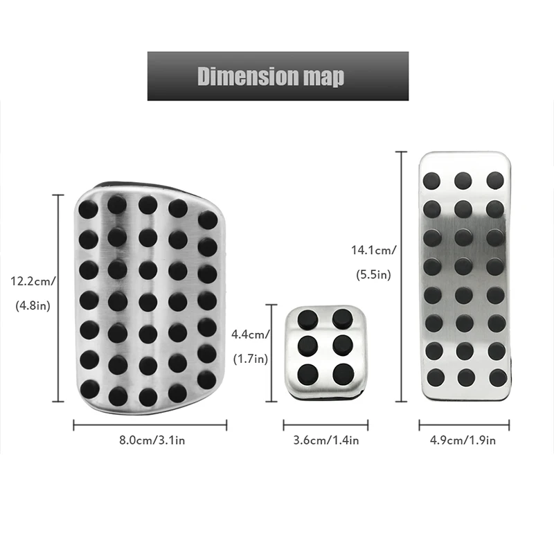 Brake Foot Pedals Pad Stickers For Mercedes-Benz W176 W245 W246 W251 W164 W166 X164 X166 C177 X156 A B CLA GLA ML GL R Class