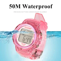 Swimming Electronic LED Watch Digital Sports 5Bar Waterproof Watches for 3~12 Years Old Boys Girls Casual Baby Clock Gift 602 1