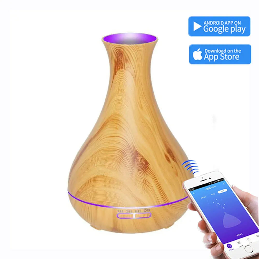 

Smart Wifi Wireless Essential Oil Aromatherapy Diffuser with mobile Google App Control 550ml Ultrasonic Diffuser Humidifier home