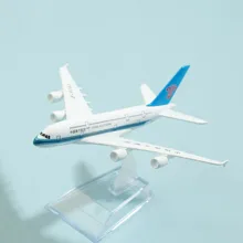 

China Southern Airlines A380 Airplane Diecast Aircraft Model 6" Metal Aeroplane Home Office Decor Mini Moto Toys for Children