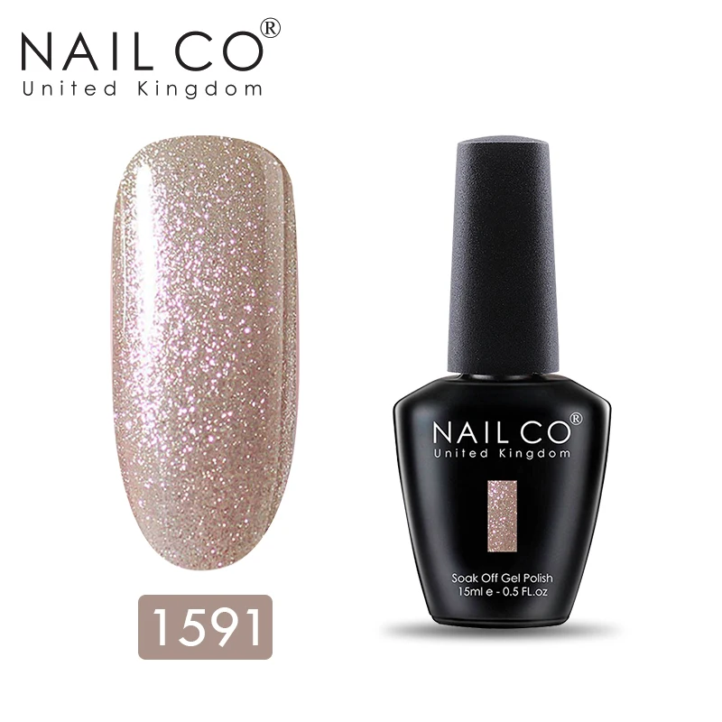 NAILCO 15 мл Гель-лак для ногтей маникюрный набор Гель-лак гели для нейл-арта бутылка из серии «сделай сам» Гель-лак УФ светодиодный Гель-лак для ногтей замочить - Цвет: 1591