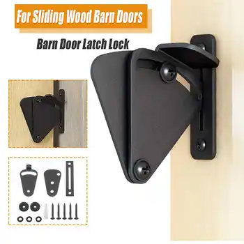 

Sliding Barn Door Latch Lock Work for Pocket Doors Garage and Shed Wood Gates
