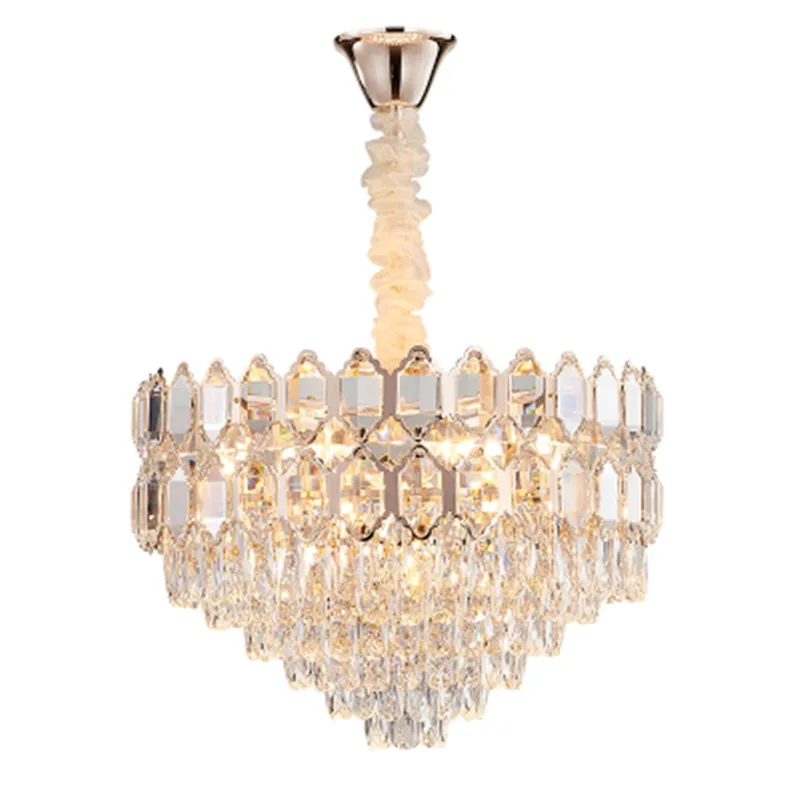 

Modern Luxury Crystal Chandelier Lighting AC110V 220V Lustre LED Lamp Dining Room Chandeliers Foyer Indoor Light Fixtures