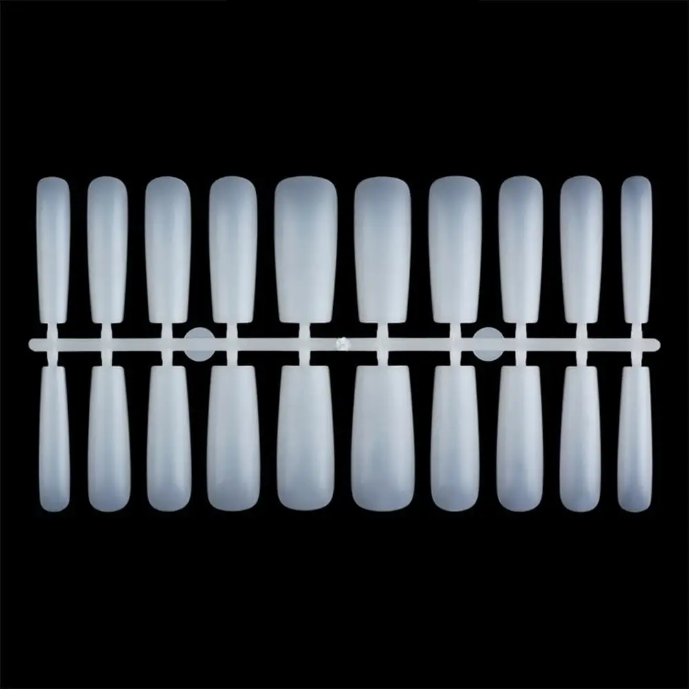 400 Pcs/set False Nail Tips Polish UV Gel Display Practice Stickers DIY Nail Art Tools - Цвет: natural