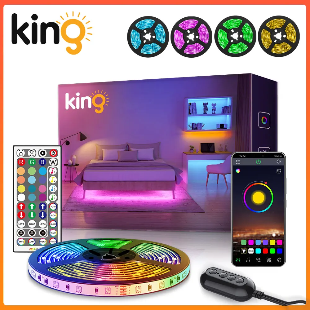Светодиодная лента King LED музыкальная синхронизированная меняющая цвет RGB5050