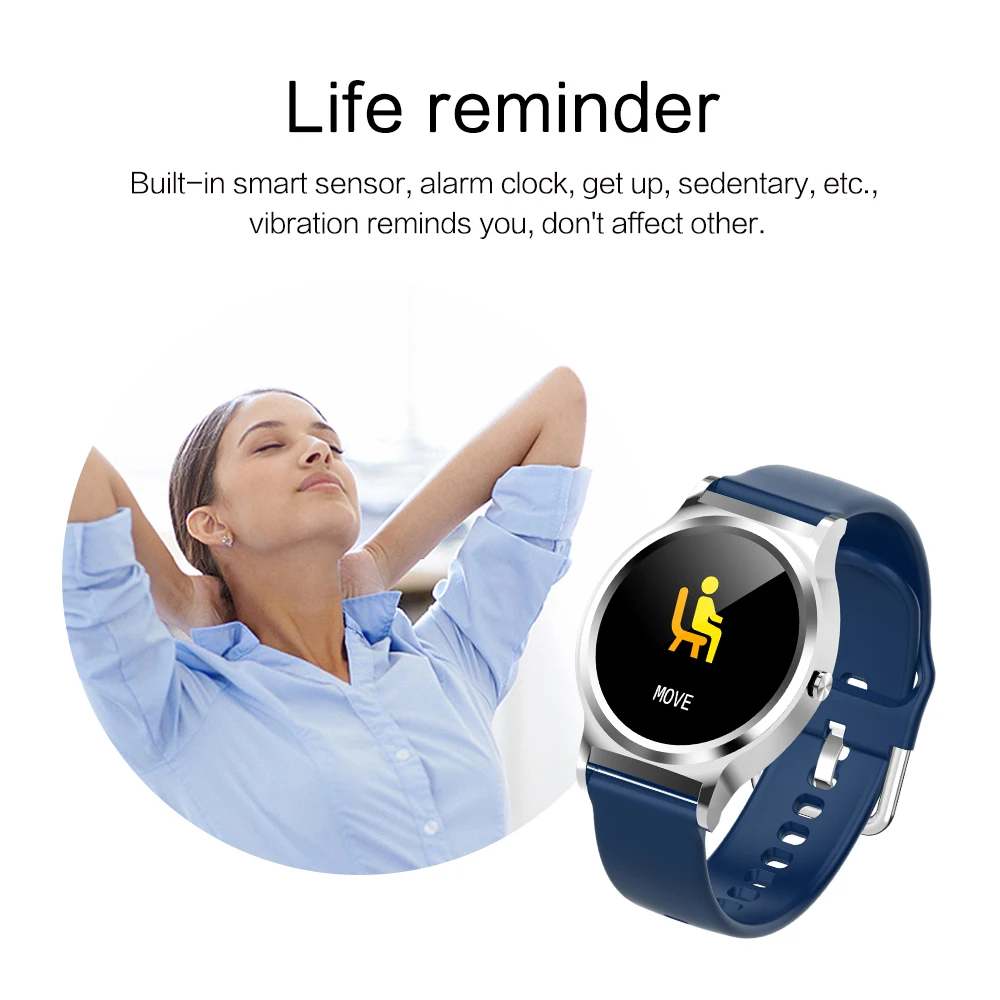 Смарт-часы YUEXIA, полный экран, сенсорный экран, для мужчин и женщин, кровяное давление, пульсометр, спортивный фитнес-трек, умные часы для Android IOS