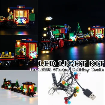 

LED Light Kit for 10254 Winter Holiday Train Decoration Moc Building Blocks Toys Bricks Decorative Lights USB Interface