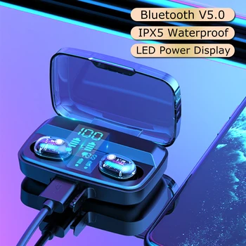 

Bluetooth V5.0 Earphones Mini TWS Earbuds Wireless Headphones Earphones Stereo Sports Waterproof Wireless Earphone for Phone