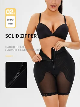 

Women High Waist Control Panties Breathable Mesh Abdomen Sexy Hip Lifter Thigh Control Tummy Belly Shapewear 6XL