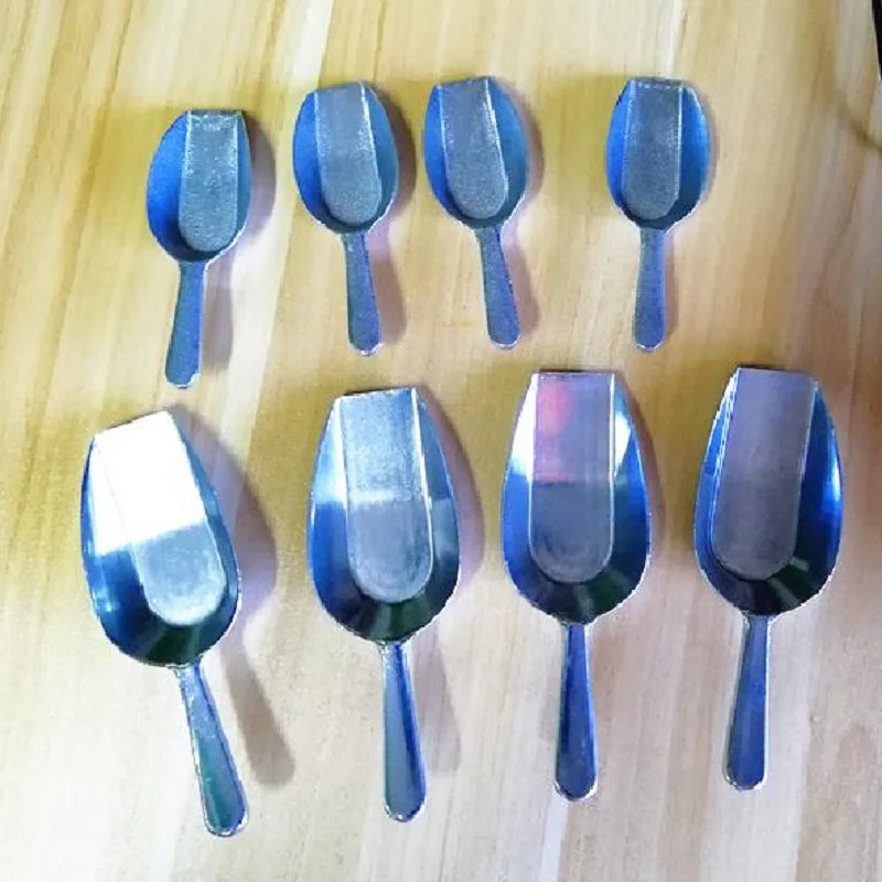 Mini Alloy Salt Spoon Food Ice Scoop 110mm 150mm ice cream scoop