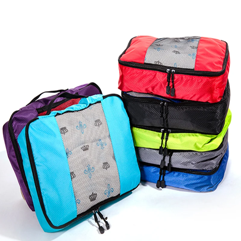 Дорожные сумки куб для упаковки багажа нейлон/женщины/большие/дамы/большие/водонепроницаемые/сумка-Органайзер для путешествий/Женщины/наборы упаковка объемный Органайзер