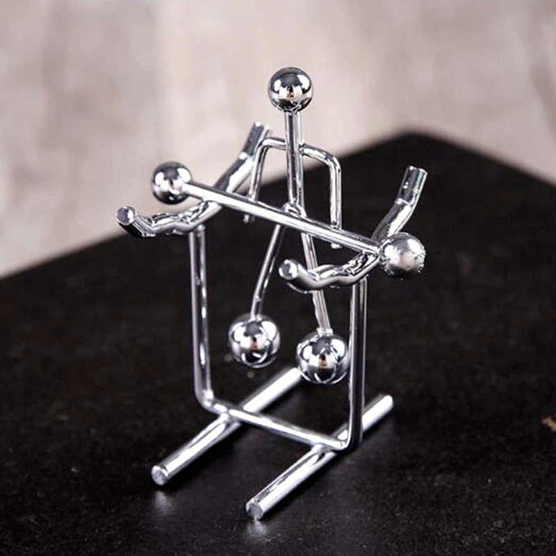 teleurstellen verslag doen van En Mini Iron Man Metal Perpetual Balance Physics Science Pendulum Newton  Cradle Tumbler Desk Toy Home Decor Miniature Figurines - Figurines &  Miniatures - AliExpress