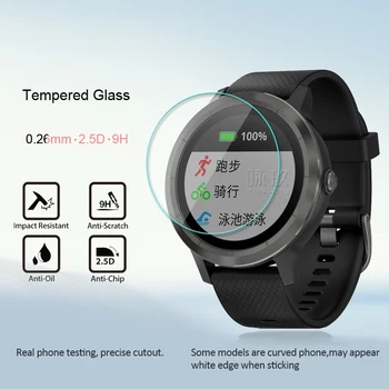 

HD Scratch-resistant Tempered Glass 9H 2.5D Premium Screen Protector Film For Garmin Vivoactive 3 Watch Tempered Glass Film