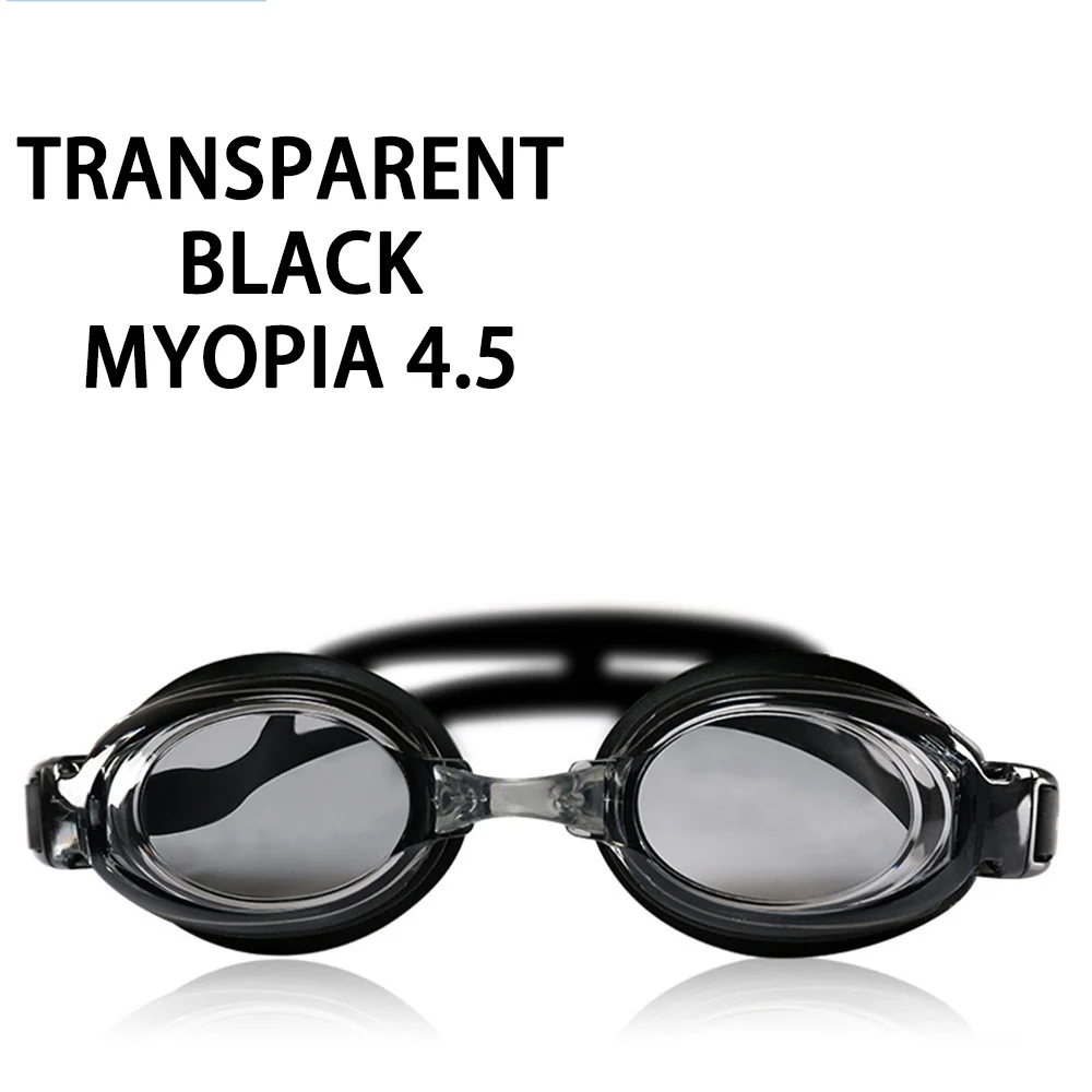 Myopia 4.5 Оптические очки для плавания для близорукости, очки для взрослых, очки для плавания, силиконовые, анти-запотевающие, с покрытием, водная диоптрия, очки для плавания, очки для плавания - Цвет: Myopia 4.5