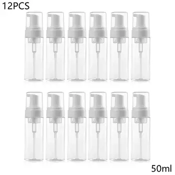 

12 Pack 50 M L Foam Dispenser Bottle Plastic BPA Free Refillable Mini Foaming So