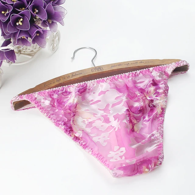 100% Mulberry Silk Women Panties Sexy Real Silk Low-rise Print Briefs M/l/xl  Free Shipping - Panties - AliExpress