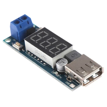 

1PCS DC-DC 6-40V to 5V 2A Step-down LED Voltmeter USB Voltage Converter High Quality