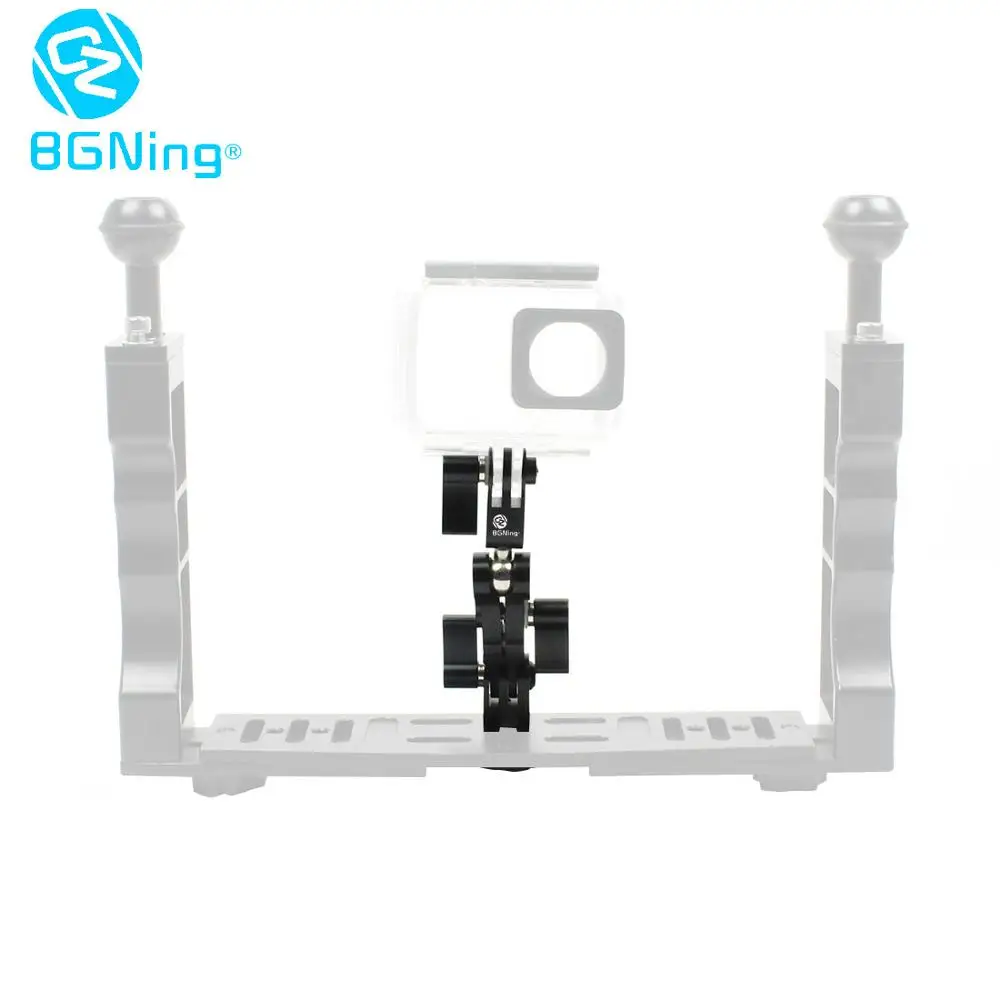 BGNing CNC Алюминиевый мини-штатив с креплением на 360 градусов, удлинитель для GoPro eken SJcam YI, монопод с винтом 1/4 дюйма