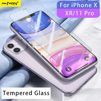 

Tempered Glass on the for iPhone 7 8 6 6S Plus X XS XR 5 4 Hard Clear 9H HD Protective Film for iPhone 11 11Pro Screen Protector