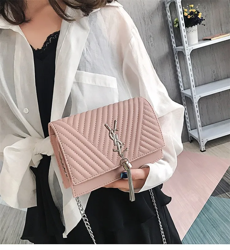 

Ladies Mini Shoulder Bag New Fashion Simple PU Ladies Messenger Shoulder Bag Chain Bag